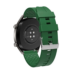 Bracelet en silicone 22mm vert armé pour votre Huawei Watch GT