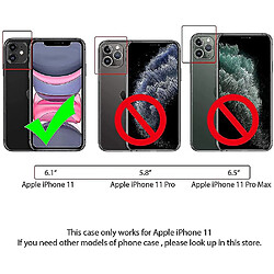 Universal Case compatible avec l'iPhone 11, couverture de boîtier de téléphone de portefeuille en cuir de haute qualité