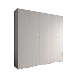 Abiks Meble Armoire Inova 2 À Portes Battantes 236,7/250/47 5 Portes (bianco/d’oro)