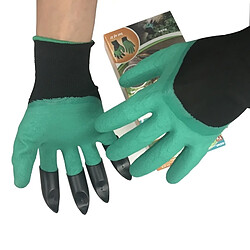 Wewoo Accessoire de jardinage pour creuser et planter, le droit avec des griffes Une paire de gants isolés au latex de protection avec des en plastique ABS de pas cher