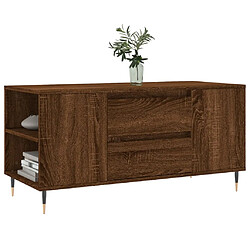 Avis Maison Chic Tabls basse,Table Console pour salon chêne marron 102x44,5x50 cm bois d'ingénierie -MN24930