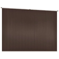 Avis vidaXL Abri de jardin Marrron 195x198x159 cm Acier galvanisé