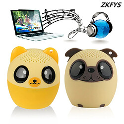 Universal Cartoon Mignon Mini Mini Haut Haute Qualité Bluetooth Haut-parleur Support Self-Timer Hands Calling Free Musique Pleinge Lecteur Stéréo Haut-parleurs | Haut-parleurs portables (chien beige)