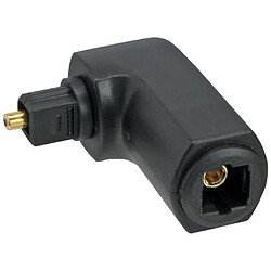 Adaptateur audio optique InLine® Toslink mâle à femelle coudé à 90 °