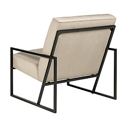 Acheter Beliani Fauteuil DELARY Velours Taupe