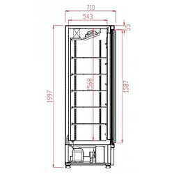 Armoire Négative Professionnelle Vitrée - de 1000 ou 1450 Litres - Combisteel