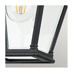 Elstead Lighting Suspension extérieur Bayview Aluminium,verre biseauté transparent Noir pas cher