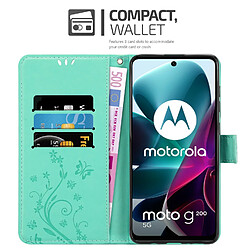 Avis Cadorabo Coque Motorola MOTO G200 5G Etui en Turquoise