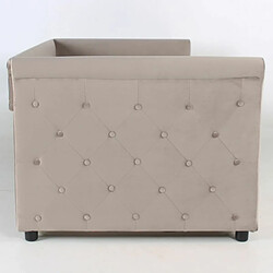 Avis Paris Prix Lit Gigogne Capitonné Antille 90x190cm Taupe