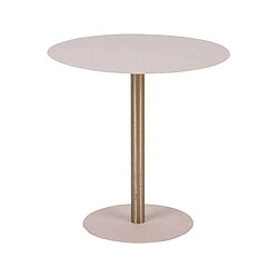 LEITMOTIV Table d'appoint en métal Dex 50 cm gris clair.