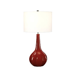 Elstead Lighting Lampe de table Upton Céramique Rouge