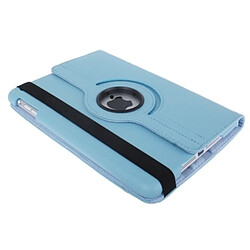 Wewoo Smart Cover bleu pour iPad mini 1/2/3 bébé 360 degrés Rotatif Litchi Texture étui en cuir avec support pas cher