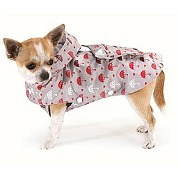 CROCI Imperméable pour Chien Gris Ombrelles 25 cm