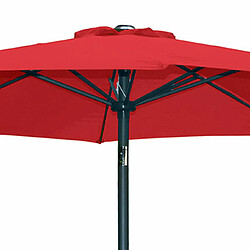 Avis Mes Parasol droit inclinable 300 cm en tissu rouge