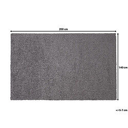 Beliani Tapis gris foncé 140 x 200 cm DEMRE