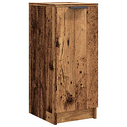 vidaXL Armoire à chaussures vieux bois 29,5x35x70 cm bois ingénierie