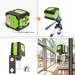 Acheter Wewoo Télémètre Mètre Laser 9011G 1V1H 15mW 2 lignes, niveau faisceau laser, murs et planchers recouvrants au (vert)