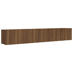 vidaXL Ensemble de meubles TV 2 pcs Chêne marron Bois d'ingénierie