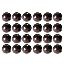 50pcs rond en bois perles diy bijoux collier artisanat faisant 14mm café sombre