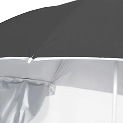 Acheter vidaXL Parasol de plage avec parois latérales anthracite 215 cm