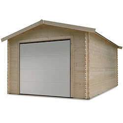 Solid Garage bois Traditional - 18.19 m² - 3.58 x 5.08 x 2.82 m - 28 mm