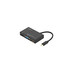 DIGITUS Adaptateur multiports USB-C, USB-C en HDMI, VGA, DVI ()