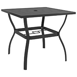 vidaXL Table de jardin Anthracite 81,5x81,5x72 cm Acier 