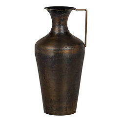 BigBuy Home Vase 24 x 24 x 50 cm Doré Métal