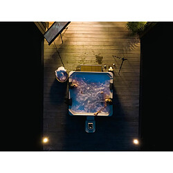 Spa semi-rigide 6 places gris anthracite avec LED et accessoires -128 jets - L160 x l160 x H65 cm - NAPUKA de MSPA