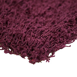 Thedecofactory SUPER SHAGGY - Tapis shaggy aubergine 160x230