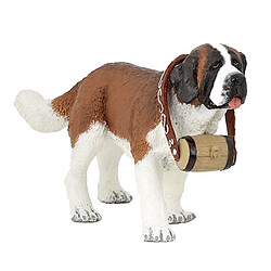 Papo Figurine Chien : Saint-Bernard au tonneau