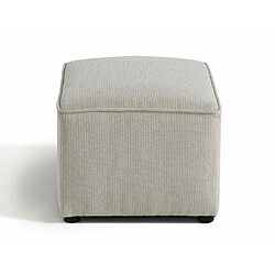 Bestmobilier Canopy - pouf - en tissu texturé