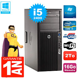 PC HP WorkStation Z210 Tour Core i5-2400 RAM 16Go 2To Graveur DVD Wifi W7 - Occasion