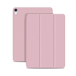 Wewoo Housse Étui Coque en cuir magnétique avec pince double face à rabat horizontal ultra-mince pour iPad Pro 11 pouces 2018avec support rabattable et fonction veille / réveil or rose