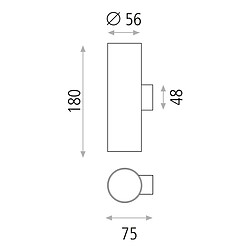 Acb Applique Zoom 2x8W Blanc