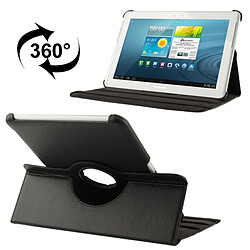 Wewoo Housse Étui noir pour Samsung Galaxy Tab 2 10.1 / P5100 360 degrés Rotatif Litchi Texture en cuir avec support