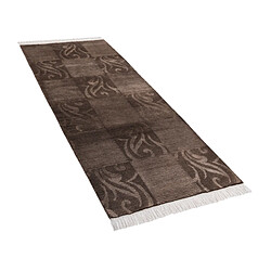 Vidal Tapis de couloir en laine 201x81 brun Darya