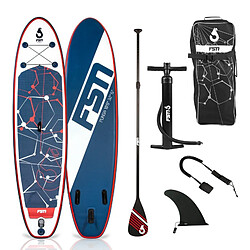 Jt2D Paddle gonflable PUNGA 10'8 - 320 x 81 x 15 cm - Stand Up Paddle avec pagaie, leash, pompe et sac de transport