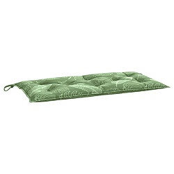 Acheter Maison Chic Coussin Confort | pouf | Coussin de banc de jardin motif de feuilles 110x50x7 cm tissu -GKD42946