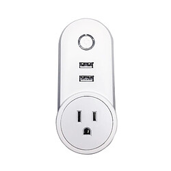 Avis Wewoo Prise Connectée C178A 2 ports USB + 1 US Plug Smart Smart Power prise, compatible avec Alexa et Google Home, AC 110V-230V, américaine