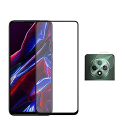 Kit De Film Pour Caméra Arrière + Verre Trempé De Qualité Supérieure À Couverture Complète Phonecare Compatible avec Oppo Reno12 F - Transparent/Noir