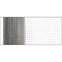 Avis Grillage métallique en acier galvanisé 100 cm x 25 m gris 1 rouleau [pro.tec]