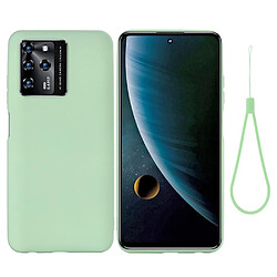 Coque en silicone antichoc avec sangle vert pour votre ZTE Blade V30