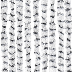 Acheter vidaXL Rideau anti-mouches gris clair et gris foncé 100x200cm chenille