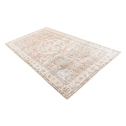 Avis Vidal Tapis de laine 249x142 beige Ultra Vintage