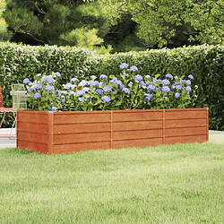 Maison Chic Jardinière,Lit surélevé de jardin - Bac à fleurs - pot de fleur rouillé 240x80x45 cm acier corten -GKD21651