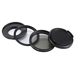 Wewoo Filtre pour SJ7 4 en 1 40.5mm UV + CPL Filtres à Lentille avec Anneau Adaptateur + Couvercle de la pas cher