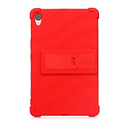 Coque en silicone Souple avec béquille rouge pour votre Huawei MediaPad M6 8.4 pouces