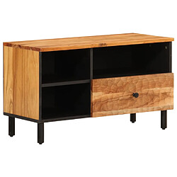 vidaXL Meuble TV 80x33x46 cm bois d'acacia massif