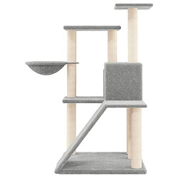 Acheter Arbre à chat avec griffoirs,niche pour chat en sisal Gris clair 94 cm -MN11141